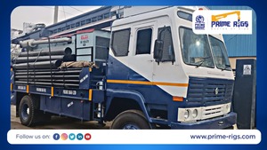 PRL PDTHR-300 Diesel Hydraulique Perceuse de Puits d'Eau Montée sur Camion 300m Plate-forme Rotative Ashok Leyland 6X4 Haute - Product Image 3