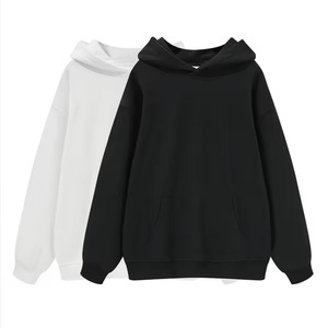 เสื้อฮู้ดดี้คุณภาพสูง 340gsm ผ้าโพลีเอสเตอร์/คอตตอน ระบายอากาศได้ดี ทรงปกติ สำหรับผู้ชาย สีพื้น ลวดลายเรียบ - Product Image 2