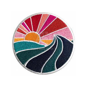 Parche Bordado Adhesivo de Borde Merrow de Color Sólido, Diseño Más Reciente, Más Vendido, Bajo MOQ - Product Image 3