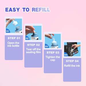 <span class=keywords><strong>Tinta</strong></span> de Recarga de Botella de Color Compatible Premium de 70 ml T664 664 T6641 para <span class=keywords><strong>Epson</strong></span> <span class=keywords><strong>774</strong></span> L382 L201 L210 L220 L300 L350 L355 - Product Image 3