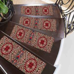 Alfombra con Estampado de Patrones Geométricos: Diseño Étnico Kilim, Moderna, Apta para Mascotas, Alfombra de Entrada - Product Image 3