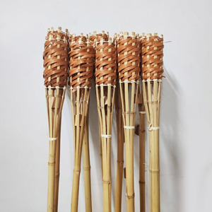 Vente en gros torche de jardin en bambou pour pelouse extérieure torches tiki décoratives pour camping patio arrière-cour - Product Image 3