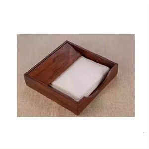 Modern Design Gold Handmade Wooden Napkin <b>Ring</b> with Elegant Restaurant Style Handmade Resin Paper for Kitchen Home Hotel Use - Product Image 5