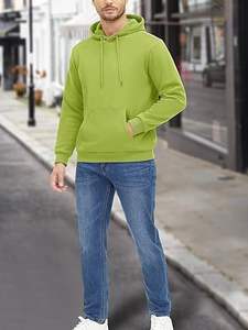 Sudadera con capucha forrada de Sherpa de lana cálida de invierno informal para hombre, Jersey grueso con bolsillos, sudaderas con capucha - Product Image 5