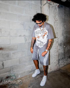 เสื้อเชิ้ตและกางเกงขาสั้นผ้าฝ้าย100% สำหรับผู้ชายชุดฤดูร้อนตามสั่งเสื้อวินเทจคุณภาพสูง - Product Image 5