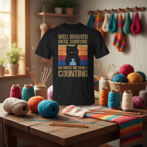 Camiseta con meme de crochetista bien comportada para amantes del crochet, camiseta promocional de crochet - Product Image 3