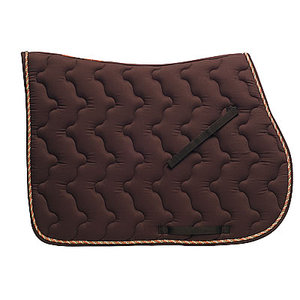 Tapis de selle en polycoton de haute qualité équitation Styles de dressage rouges polyvalents-Polaire de remplissage en polyester occidental anglais - Product Image 1