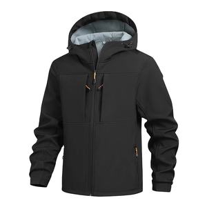 Chaqueta Softshell con Capucha para Hombre, Impermeable, Ligera, Aislante, Cortavientos, Forrada de Polar, Chaqueta Impermeable para Senderismo y Camping 2026 - Product Image 4