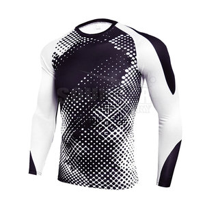 Camiseta Deportiva de Manga Larga para Hombre, Diseño 2025, Color Sólido, Secado Rápido, Ecológica, Transpirable, Spandex/Poliéster - Product Image 1