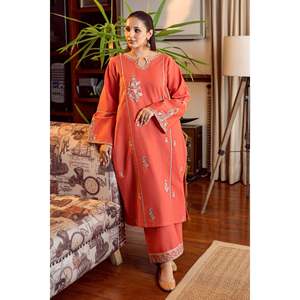 URGE 2-PC Lawn Embroidered Shirt and Trouser <b>Set</b> for Spring/Summer-BIC-211 - Product Image 1
