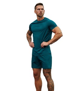 ชุดเสื้อและกางเกงขาสั้นผู้ชายสำหรับฤดูร้อน คุณภาพสูง รับสกรีนโลโก้ ระบายอากาศได้ดี ผลิตจากโพลีเอสเตอร์/คอตตอน มีทุกขนาด - Product Image 1