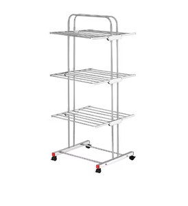 Séchoir à linge mobile pliable à 3 couches, support de tissu de sol domestique pour salle de bain, vente en gros en Inde - Product Image 3