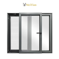 Ventanas Corredizas de Alta Seguridad, Modernas, Exteriores, Pequeñas, Horizontales, de Aleación de Aluminio, Doble Acristalamiento, Anticorrosivas y Resistentes al Viento