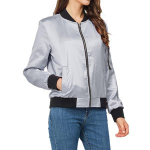 Chaqueta de primavera a la moda para mujer, cortavientos impermeable, cierre de cremallera, prendas de vestir tejidas transpirables, chaquetas de mujer con logotipo personalizado - Product Image 4
