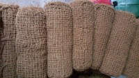 Filet de coco 100% en fibres naturelles de noix de coco 2m X 50m 650 GSM tissé à la main pour le contrôle de l'érosion des sols prévention du glissement des terres brut