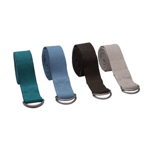 Sangle d'exercice de yoga et de fitness en coton pur avec anneau en D réglable et logo personnalisé - Product Image 4