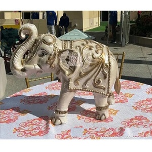 Hindu đám cưới Bảng trang trí FRP voi voi tượng cho đám cưới Bảng trang trí truyền thống đám cưới Bảng trang trí nội thất voi - Product Image 1