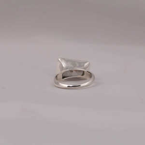 5.50Ct Vert Radiant Cut Lab Grown Diamond Accent Ring Lunette Réglage 14KT Solide Or Blanc Précieuse Bague De Fiançailles En Diamant - Product Image 3