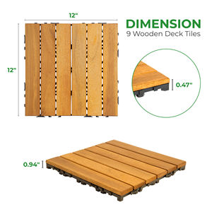 Vente chaude 2021 HPW-05 balcon extérieur carrelage sol texture bois carrelage en bois massif pour la décoration - Product Image 2