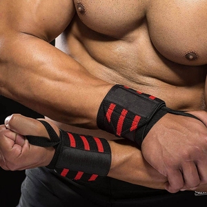 Bandages de poignet de sécurité Fitness Cross Fit Logo personnalisé Support de poignet réglable Bracelet d'haltérophilie orthèse avec enveloppes de poignet - Product Image 4