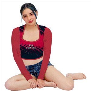 T-shirts courts pour femmes en coton, coupe ajustée, manches longues, col rond, style décontracté, été - Product Image 1