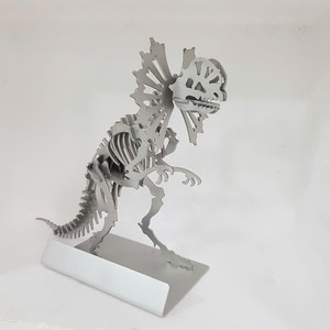 3D Acier Inoxydable 304 Terex Laser Dilophosaurus Modèle Éducatif Décor À La Maison pour Adultes Fabriqué au Viet Nam A30CM - Product Image 6