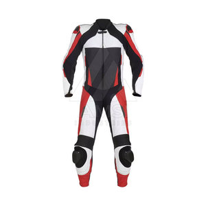 Combinaison de course en cuir pour moto de style dernier cri, respirante et coupe-vent, vêtements de sport pour les motards, disponible à la vente - Product Image 5
