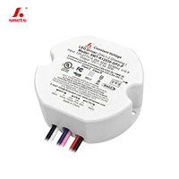 Driver LED 30W ultra-léger et compact, rond, DALI-2, à tension constante 12V/24V, dimmable, câblage simple, montage facile au plafond