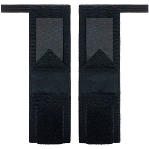 Muñequeras de entrenamiento de Gimnasio Profesional Mejor calidad Poliéster negro Algodón Aislado Estirable Fitness Entrenamiento Bandas Soporte - Product Image 3