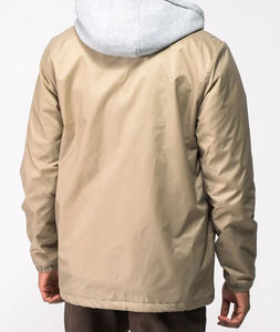 Unisex Lightweight Coaches Jacket Customizable 100% Nylon <b>Windbreaker</b> with Snap Closure <b>for</b> Men and <b>Women</b> - Product Image 2