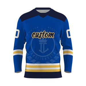 Jersey de Hockey sobre Hielo Personalizado para Hombre Adulto - Último Estilo Más Vendido 100% Poliéster Transpirable - Product Image 1