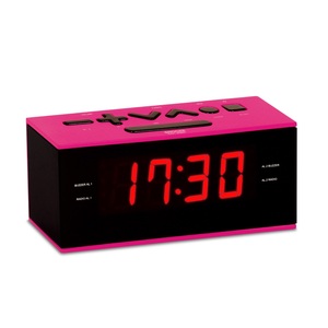 Despertador con pantalla LED Digital moderna, reloj despertador con Radio FM de 1,2 pulgadas, movimiento electrónico, escritorio de plástico y reloj de mesa - Product Image 3