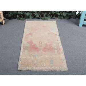 พรมตุรกีวินเทจขนาด 1.5x2.8 ฟุต พรมขนาดเล็ก พรมขนสัตว์สีแดง - Product Image 4