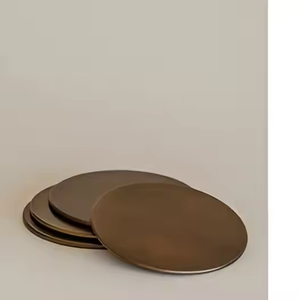 Hot Selling Modern Round Shape Metal <b>Coaster</b> for Home Hotel Office Use Item Best Quality Serving <b>Drinks</b> <b>Coaster</b> by decor impex - Product Image 4