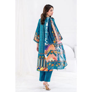 Nouvel arrivage de vêtements décontractés afghans pakistanais Robe de travail imprimée pour femmes Nouveau design de pelouse Shalwar Kameez avec Dupatta - Product Image 2