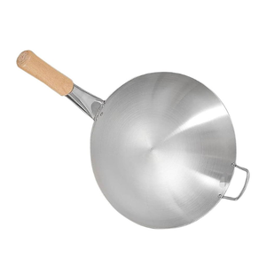 Poêle Wok 32cm Japon Original Acier au carbone antiadhésif robuste pour cuisinière à induction pour sauté - Product Image 4