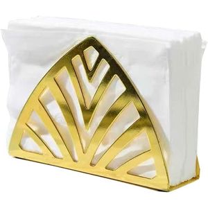 Porte-serviettes en aluminium noir moderne moulé, parfait pour la maison et les ustensiles de cuisine, au design élégant avec finition dorée - Product Image 6