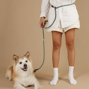 สายจูงสุนัข PETBOS ทำจากโพลีเอสเตอร์เนื้อนุ่ม ดีไซน์แบบไม่ต้องใช้มือ ช่วยให้การพาสัตว์เลี้ยงเดินได้อย่างสบาย - Product Image 1