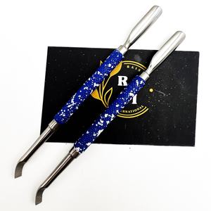 เครื่องมือทำเล็บสองชั้นสแตนเลสพร้อมกล่องใส่สีฟ้าอุปกรณ์ทำเล็บแบบปรับแต่งได้เป็นมิตรกับสิ่งแวดล้อม - Product Image 5