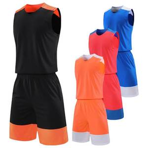 Ensemble de maillot de basket-ball pour hommes, débardeur sans manches avec short, évacuation de l'humidité, respirant, séchage rapide, couleur unie, vêtements de sport - Product Image 6