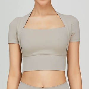 Custom Logo <b>Women</b> Crop <b>Top</b> Woman Wholesale High Quality Cotton Sexy Crop <b>Tops</b> For <b>Women</b> - Product Image 3