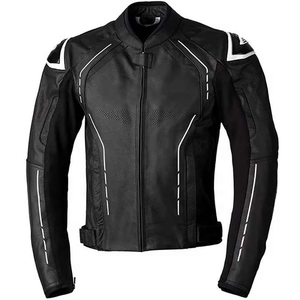 Vestes de moto en cuir de haute qualité en gros meilleur design 2025 veste de moto en cuir pour hommes - Product Image 5