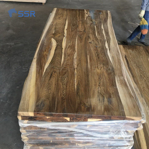 SSR VINA - Senna Siamea Holz kanten kleber Live Edge Arbeits platte-Vietnam esische Hersteller Massivholz Tischplatte Live Edge Arbeits platte