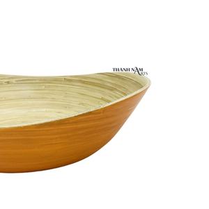 2023 tazón de sopa de bambú Natural 100% ecológico de alta calidad naranja Tropical desechable para uso en fiestas hecho comercial de Vietnam - Product Image 6