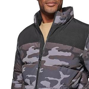 High Quality Coated <b>Waterproof</b> Windproof <b>Camo</b> Design Custom Logo Unisex Fashion Polyester Puffer <b>Jacket</b> - Product Image 6