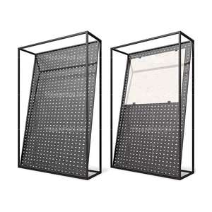 ขาตั้งจัดแสดงกระเบื้องพื้นพร้อมกรอบโลหะปรับแต่งได้สำหรับร้านค้าเซรามิก - Product Image 1