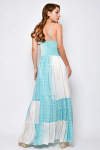 Collection Tendance Été Lurex Tie Dye Robe Longue Maxi pour Femmes Fête et Occasion Spéciale Robe Longue Haute Couture Resort - Product Image 3