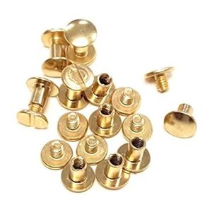 Premium Brass Chicago <b>Screws</b> Male Female Fasteners Full Thread Hot Rolled Polished Hardware Fittings Industrial Standard Size - Product Image 2