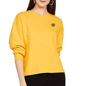 T-shirt décontracté pour femme SWIFT FUSION, col rond, manches courtes, 100 % coton, écologique, lourd, respirant, avec logo, idéal pour l'été - Product Image 4