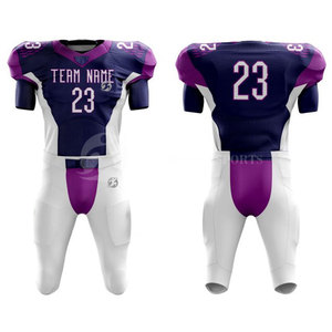 Uniforme de football américain imprimé respirant pour adultes, vêtements de sport personnalisés en spandex/polyester, fourniture directe de gros - Product Image 1